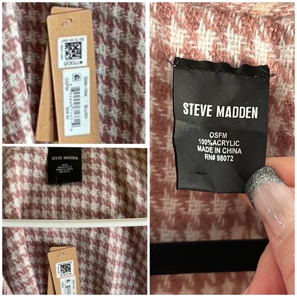 Steve Madden Women's Reversible Multi Cardigan/Kimono in Blush O/S, EUC - Picture 15 of 16